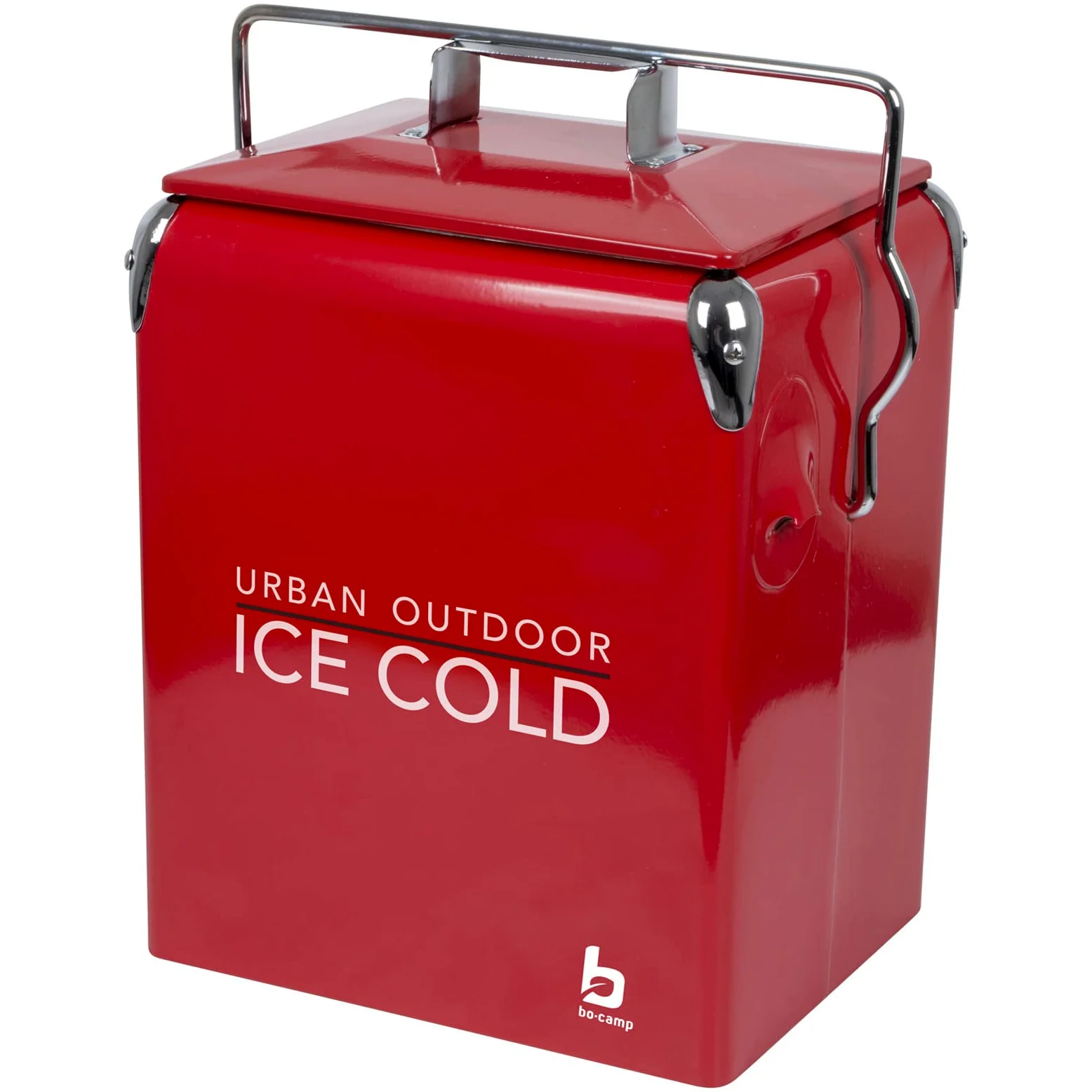 Bo-Camp Urban Outdoor Unisex Greenwich Retro chłodnica, czerwona, jeden rozmiar