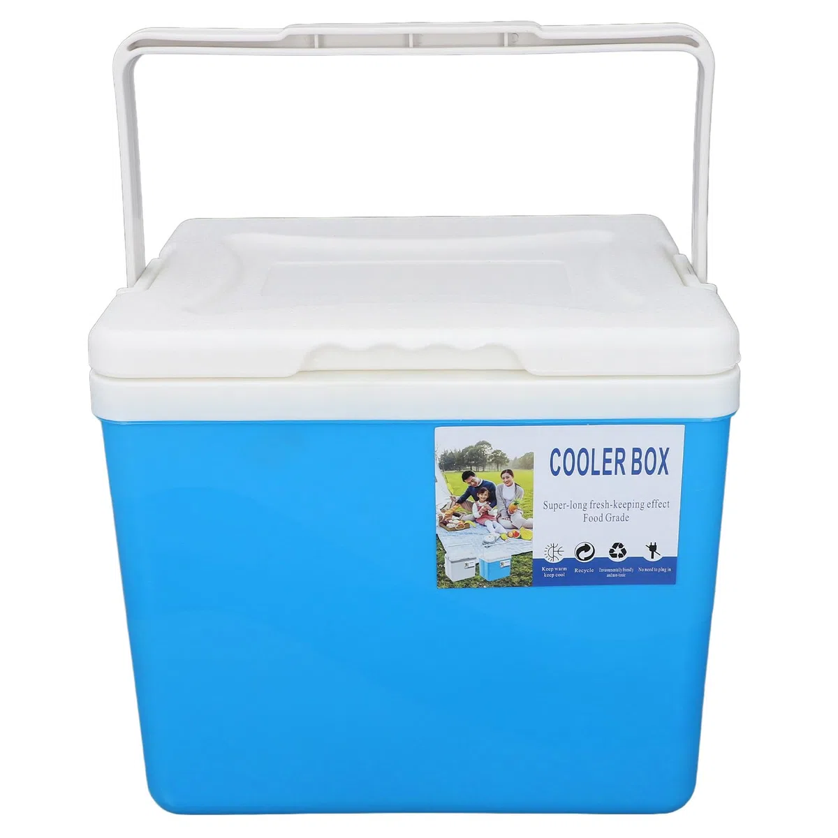 Lodówka 10L, Bardzo Wydajna, Izolowana EPS, z Uchwytem, ​​Camping, Piknik, Wędkarstwo (BLUE)