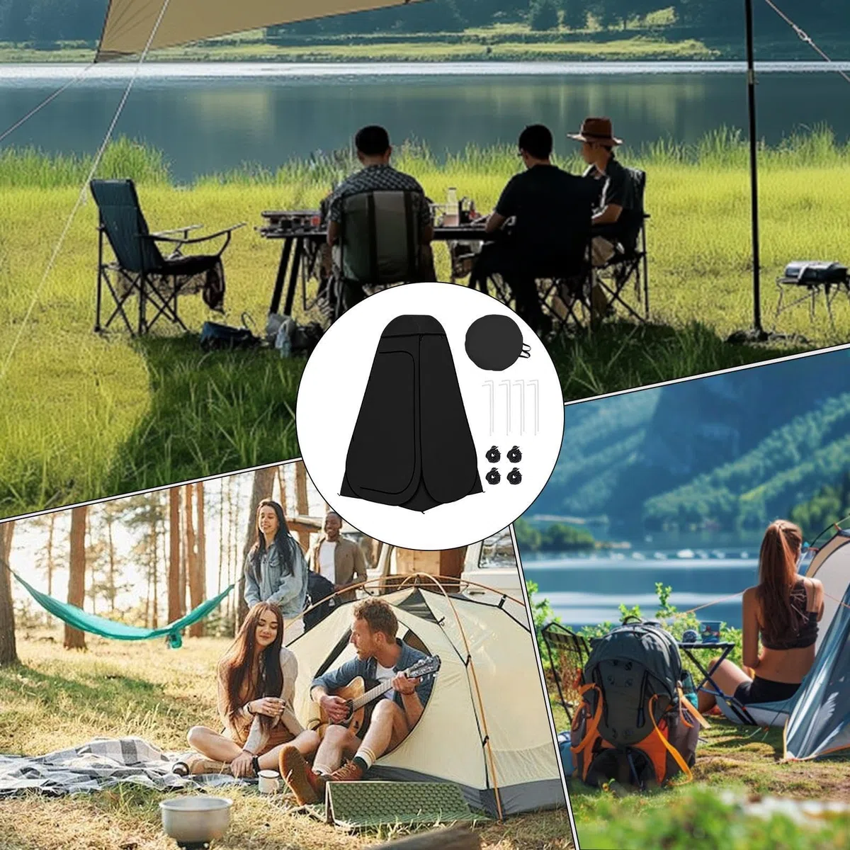 Przenośny namiot kempingowy na świeżym powietrzu, prywatność osobista, namiot do szatni | na kemping, wędkarstwo, plaża, ogród, wydarzenie sportowe