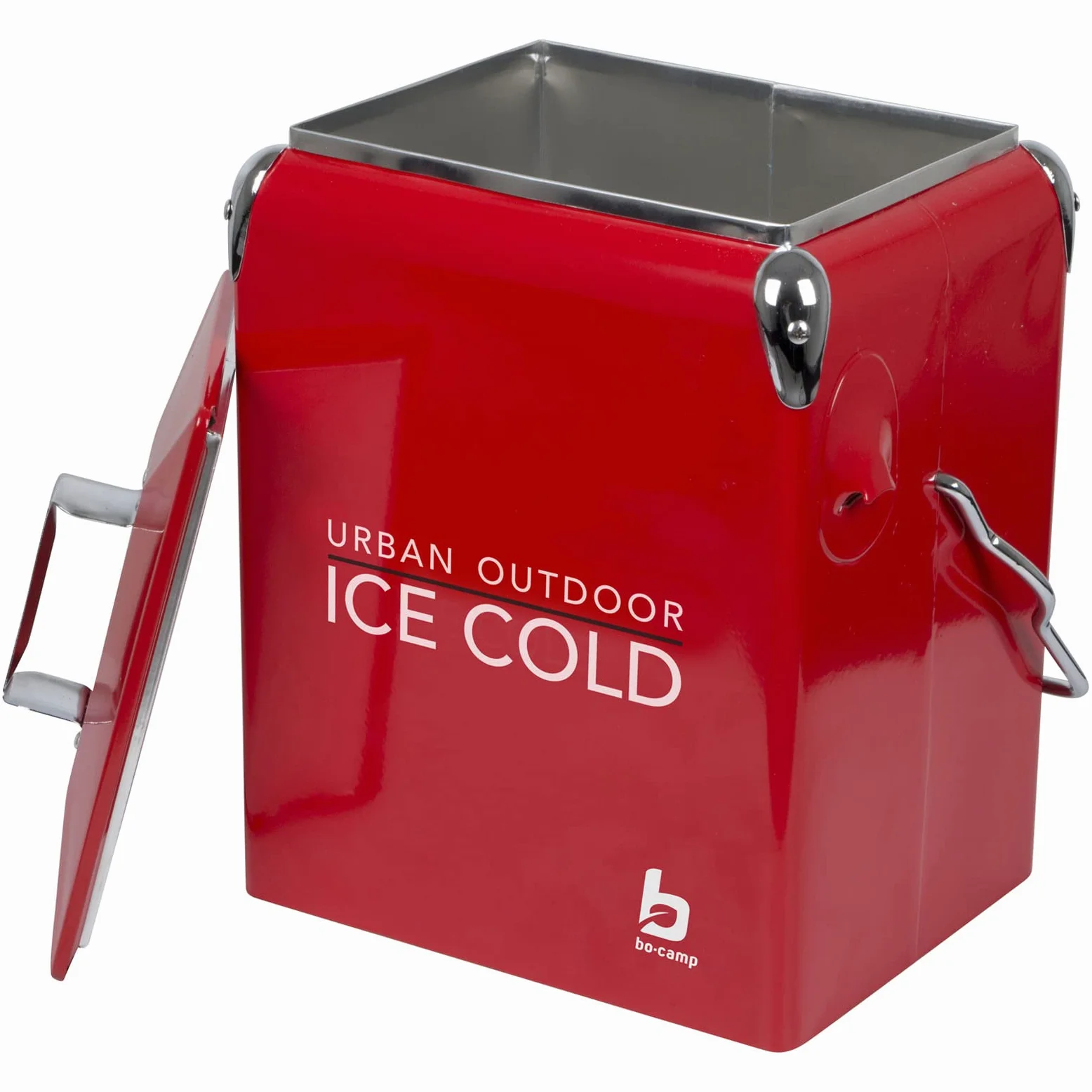 Bo-Camp Urban Outdoor Unisex Greenwich Retro chłodnica, czerwona, jeden rozmiar