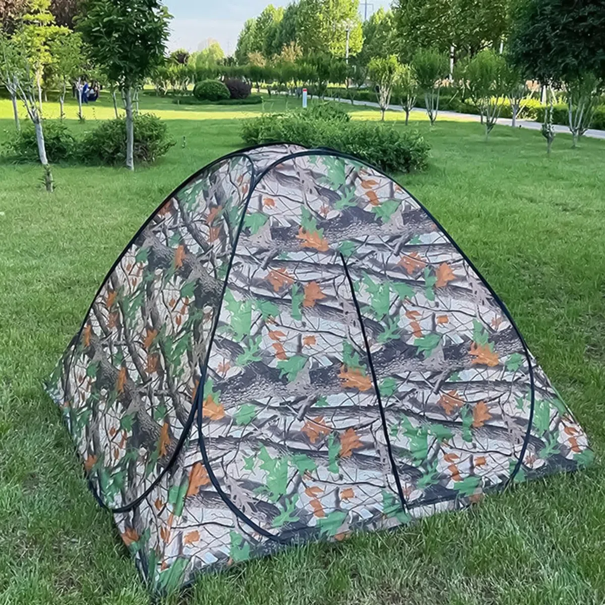 Namiot campingowy | W Pełni Automatyczny Składany Wiatroszczelny Daszek,Namyt turystyczny ze wzorem kamuflażu | Sport, outdoor, plaża, rodzina, piknik, wędrówki, wędkarstwo, podróże,