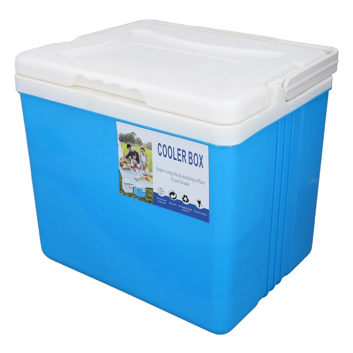 Lodówka 10L, Bardzo Wydajna, Izolowana EPS, z Uchwytem, ​​Camping, Piknik, Wędkarstwo (BLUE)
