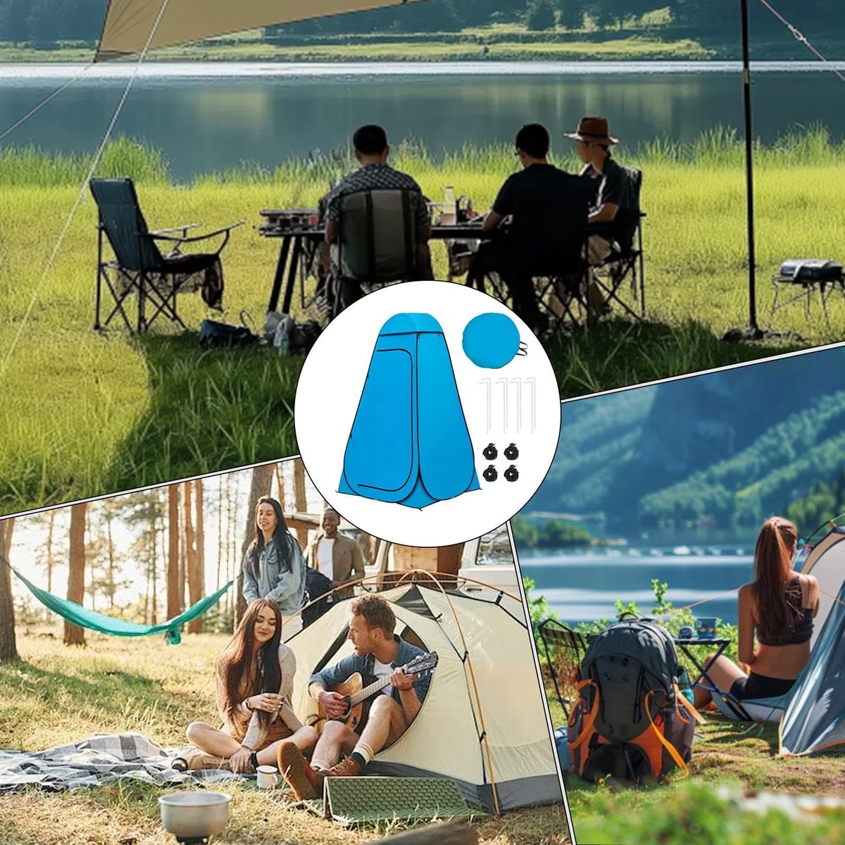 Przenośny namiot prysznicowy | Przenośna prywatna toaleta, namiot prysznicowy, na kemping, wędkarstwo, plaża, ogród, wydarzenie sportowe