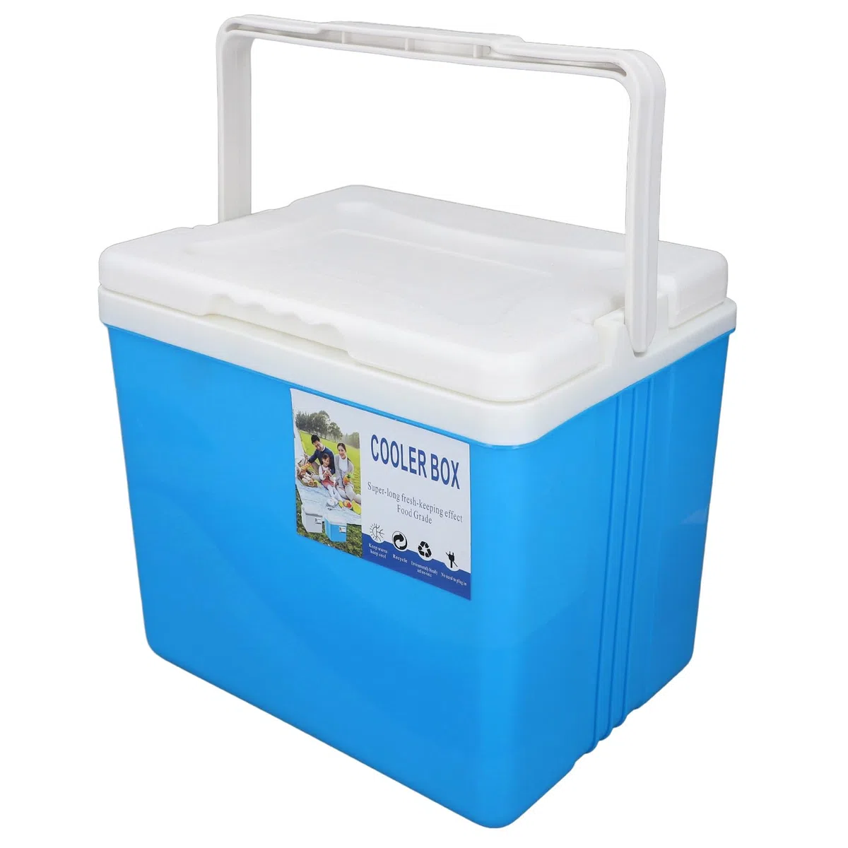 Lodówka 10L, Bardzo Wydajna, Izolowana EPS, z Uchwytem, ​​Camping, Piknik, Wędkarstwo (BLUE)