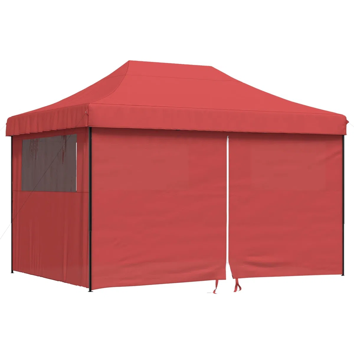 Bordowy namiot imprezowy, 279 x 410 x 315 cm, tkanina Oxford